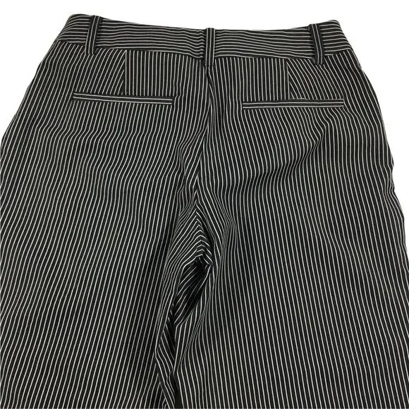 Nwt Jones New York Signature Black White Stripe Ankle Pants Size 4 - Picture 4 of 14